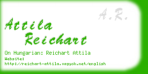 attila reichart business card